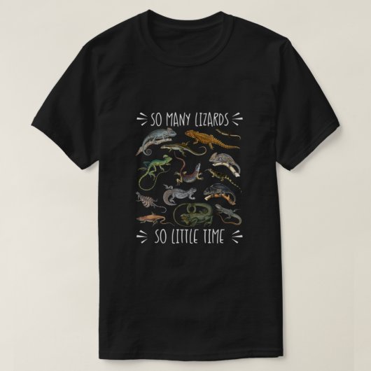 hagedissen, reptielachtig Shirt, lizard Lover Gift T-shirt (Design voorkant)