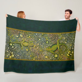 hagedissen van aangezicht tot aangezicht Rug Fleece Deken