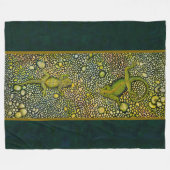 hagedissen van aangezicht tot aangezicht Rug Fleece Deken (Voorkant (Horizontaal))