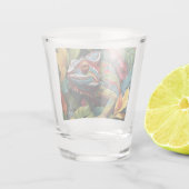 Hagedissenbladeren & kleur geschoten glas (Achterkant)