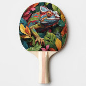 Hagedissenbladeren & kleur Ping Pong Paddle Tafeltennisbatje (Voorkant)