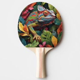 Hagedissenbladeren & kleur Ping Pong Paddle Tafeltennisbatje