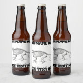  hagedisskelet bier etiket (Flessen)