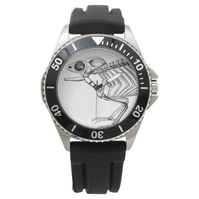  hagedisskelet horloge (Voorkant)