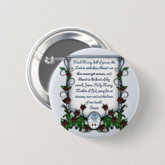 Hagel Mary Ronde Button 5,7 Cm (Voorkant /achterkant)