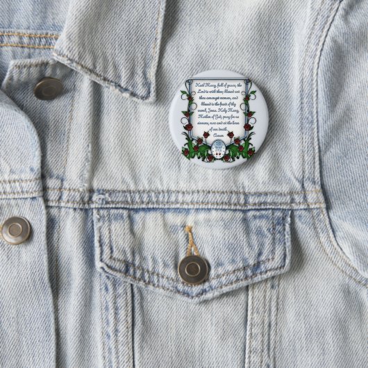 Hagel Mary Ronde Button 5,7 Cm (In situ)