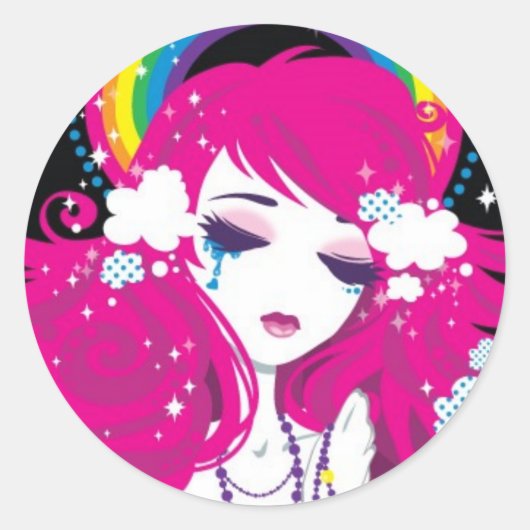 hagel regenboog- sticker (Voorkant)