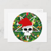 hagel santa feestdagenkaart (Voorkant / Achterkant)