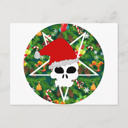 hagel santa feestdagenkaart (Voorkant)