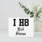 hagel-stormen briefkaart (Staand voorkant)