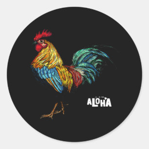 hagelhok hawaii aloha hawaiian 157 ronde sticker