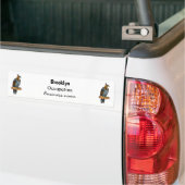 hagelvogel cartoon illustratie bumpersticker (Op Truck)