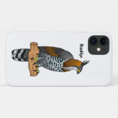 hagelvogel cartoon illustratie Case-Mate iPhone case (Achterkant (horizontaal))