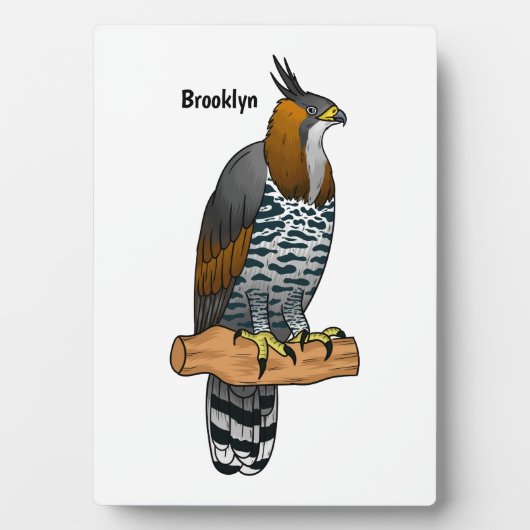 hagelvogel cartoon illustratie fotoplaat (voorkant)