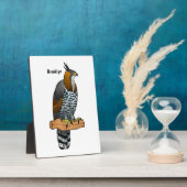 hagelvogel cartoon illustratie fotoplaat (Zijkant)