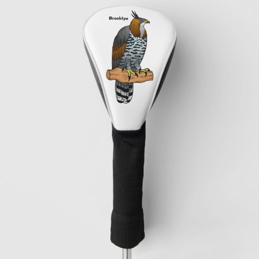  hagelvogel cartoon illustratie golfheadcover (Voorkant)