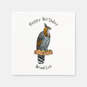 hagelvogel cartoon illustratie servet