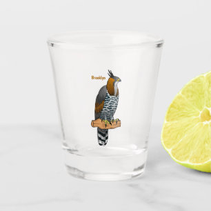 hagelvogel cartoon illustratie shot glas