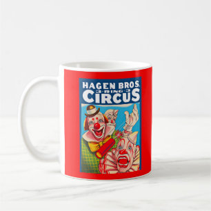 Hagen Brothers Circus poster print 1950 jaren Koffiemok