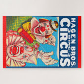 Hagen Brothers Circus poster uit 1950 Legpuzzel (Horizontaal)