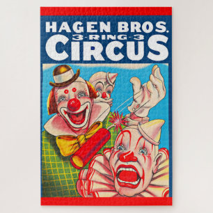 Hagen Brothers Circus poster uit 1950 Legpuzzel