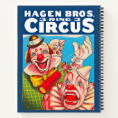 Hagen Brothers Circus poster uit 1950 Notitieboek (Achterkant)