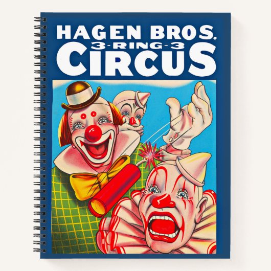 Hagen Brothers Circus poster uit 1950 Notitieboek (Voorkant)