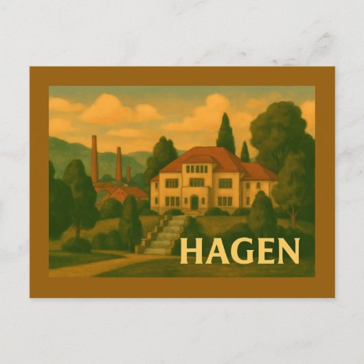 Hagen Duitsland Stad Kunst Briefkaart (Voorkant)