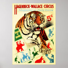 HAGENBECK WALLACE CIRCUS Magazine Review Hoesje Poster