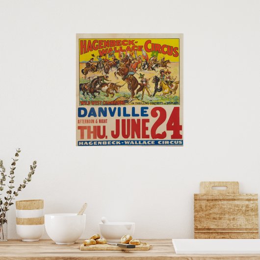 Hagenbeck-Wallace Circus Poster met Snipe (Keuken)