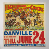 Hagenbeck-Wallace Circus Poster met Snipe (Voorkant)