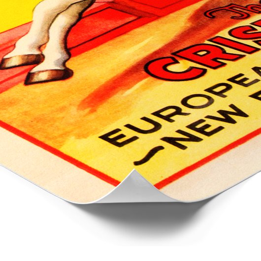 Hagenbeck Wallace Trained Animal USA Circus Troupe Poster (Hoek)