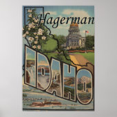 Hagerman, Idaho - Grote letterscènes Poster (Voorkant)