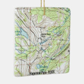 Hagerman Pass Colorado Topo Keramisch Ornament (Rechts)