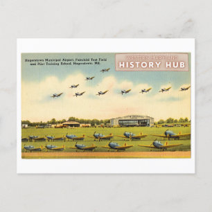 Hagerstown Airport Historic Reprint Briefkaart