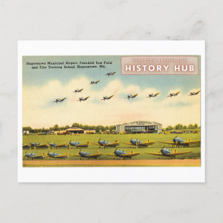 Hagerstown Airport Historic Reprint Briefkaart