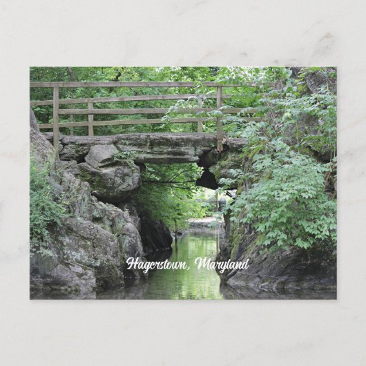 Hagerstown, MD stenen brug Briefkaart (Voorkant)