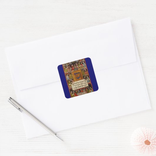 Haggadah Vierkante Sticker (Envelop)