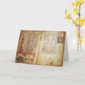 Haggadah voor de Vooravond van Pascha Kaart (Gele Bloem)