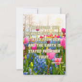 Haggai 1:10 KJV Bijbelvers Christelijke devotie Pi Kaart (Voorkant)