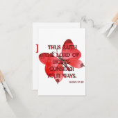 Haggai 1:7 KJV Bijbelvers Christelijke Schrift Pic Kaart (Voorkant / Achterkant in situ)