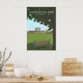 Haggerston Park Londen Reisposter Poster (Keuken)