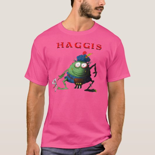 Haggis Baseball Sleeve T-shirt (Voorkant)