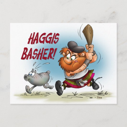 Haggis Basher Briefkaart (Voorkant)