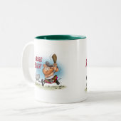 Haggis Basher Tweekleurige Koffiemok (Voorkant links)