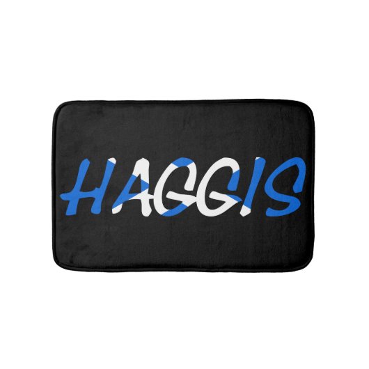 Haggis bedekt met Schotse vlag bmcnt Badmat (Voorkant)