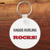 Haggis Hurling Rocks Sleutelhanger (Voorkant)