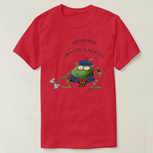 HAGGIS MET AX T-SHIRT (Design voorkant)