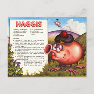 Haggis Recipe Briefkaart