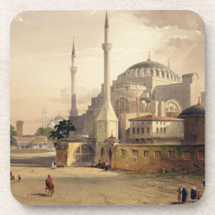 Haghia Sophia, bord 17: buitenste uitzicht van de  Drankjes Onderzetter